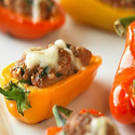 Beef and Couscous Stuffed Baby Bell Peppers